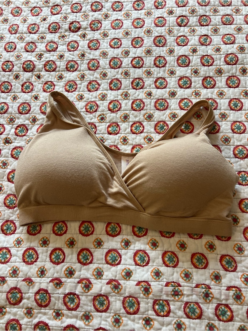 EUC Joyspun Maternity Nursing Soft Bra Tan size L/XL
